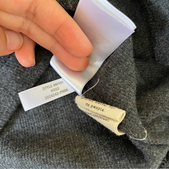 Madewell Ribbed Sleeveless Tank Dark Gray (XSmall) - Picture 10 of 11